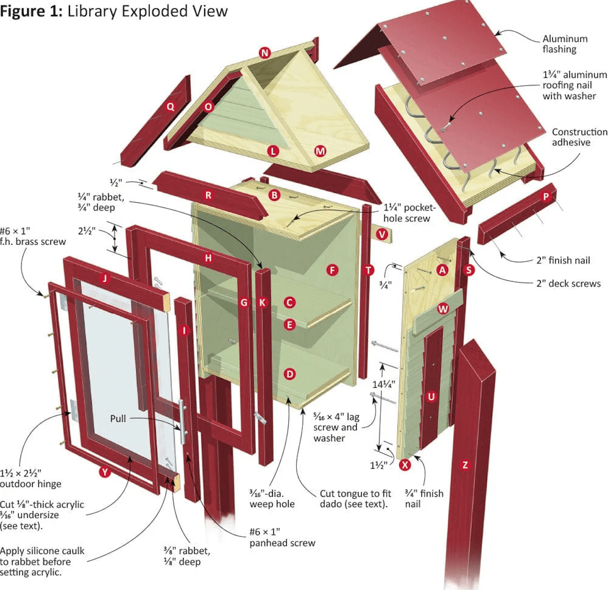 Take a Book, Leave a Book neighborhood library design